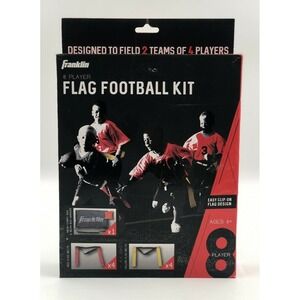 Franklin Sports Flag Football Kit Adjustable Belts 33020 Red Yellow 8 Player